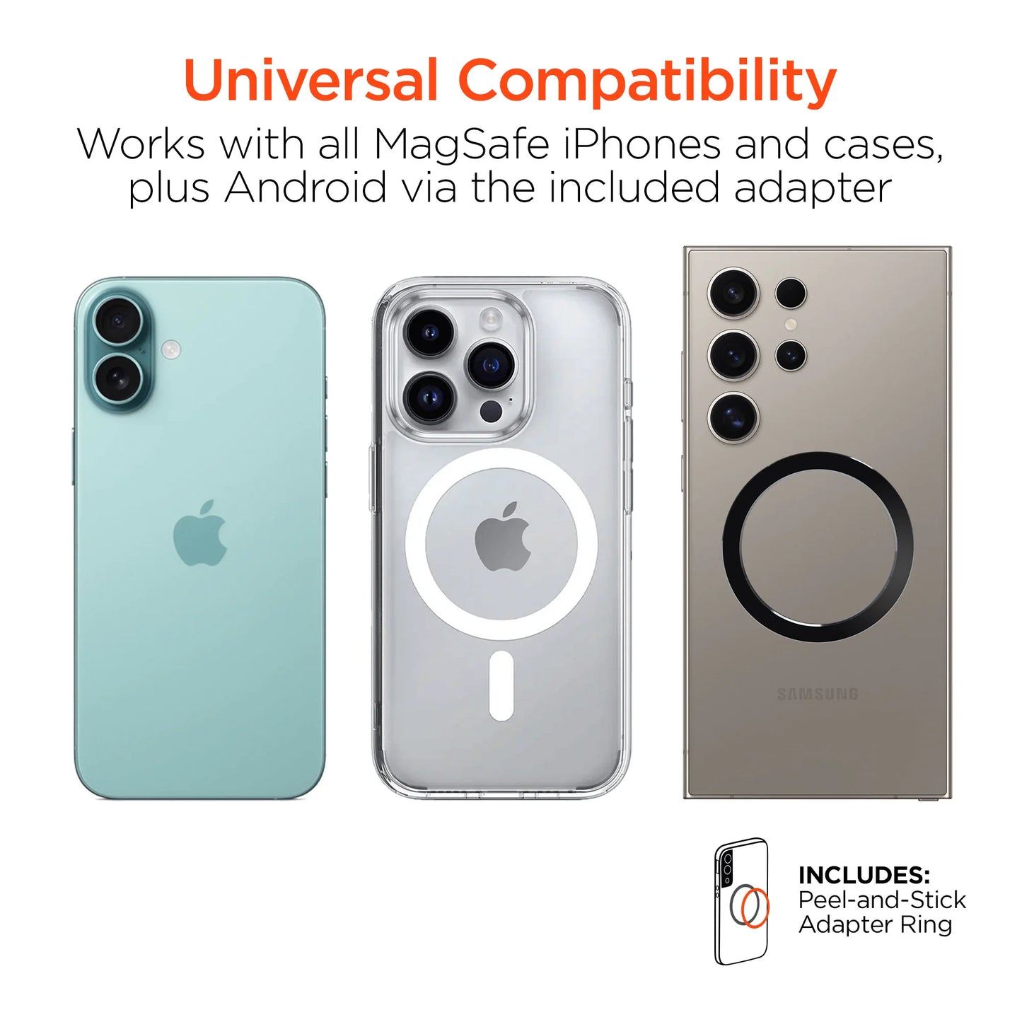 Hypergear Mag Vac Magnetic Phone Mount with Vacuum Suction Cup Base